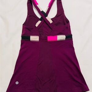 lululemon athletica Magenta and Pink Tank Top